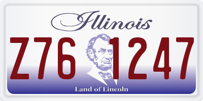 IL license plate Z761247