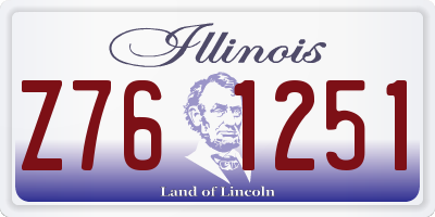 IL license plate Z761251