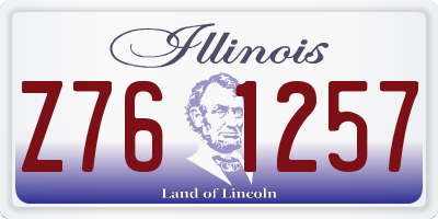 IL license plate Z761257