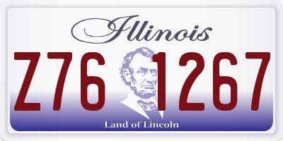IL license plate Z761267