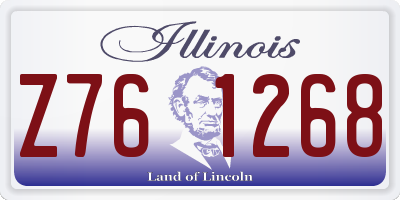 IL license plate Z761268