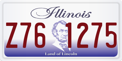 IL license plate Z761275