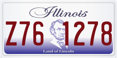 IL license plate Z761278