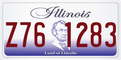 IL license plate Z761283