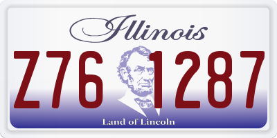 IL license plate Z761287
