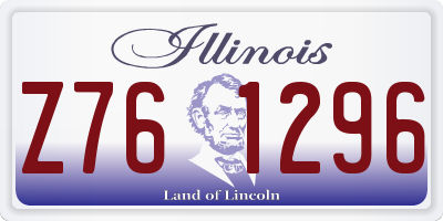 IL license plate Z761296
