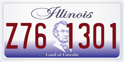 IL license plate Z761301