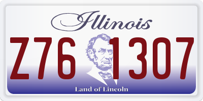 IL license plate Z761307
