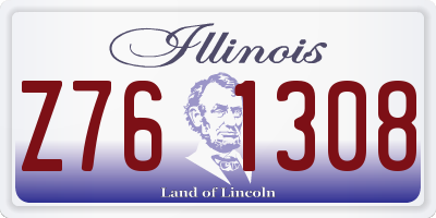 IL license plate Z761308