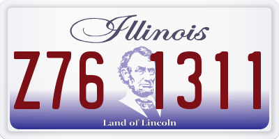 IL license plate Z761311