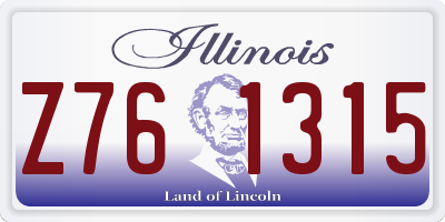 IL license plate Z761315