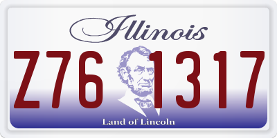IL license plate Z761317
