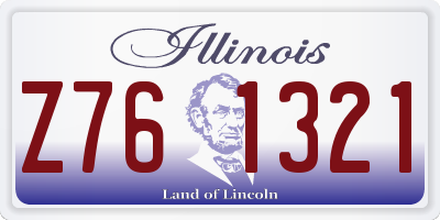 IL license plate Z761321