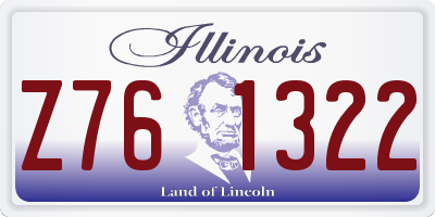 IL license plate Z761322