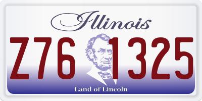 IL license plate Z761325
