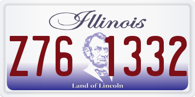IL license plate Z761332