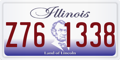 IL license plate Z761338