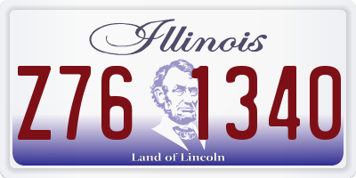 IL license plate Z761340