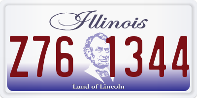 IL license plate Z761344
