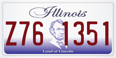 IL license plate Z761351