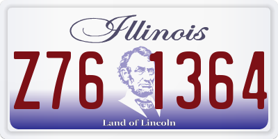 IL license plate Z761364