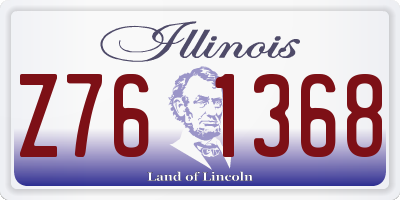 IL license plate Z761368