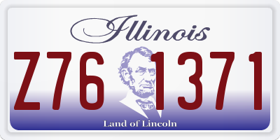 IL license plate Z761371