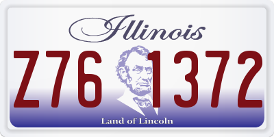 IL license plate Z761372