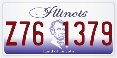 IL license plate Z761379