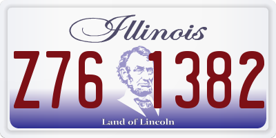 IL license plate Z761382