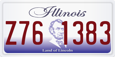 IL license plate Z761383