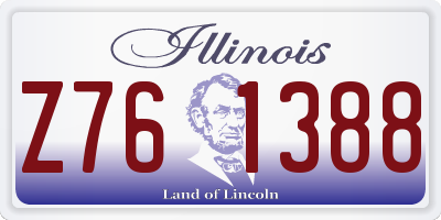 IL license plate Z761388