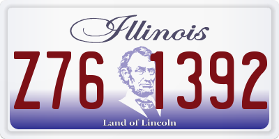 IL license plate Z761392