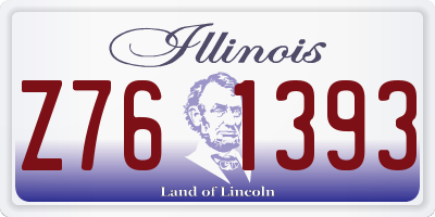 IL license plate Z761393