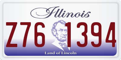 IL license plate Z761394