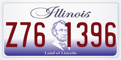 IL license plate Z761396