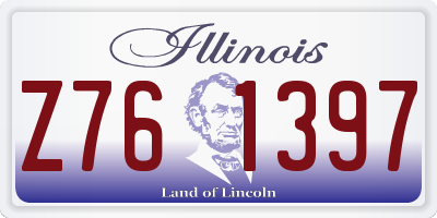 IL license plate Z761397