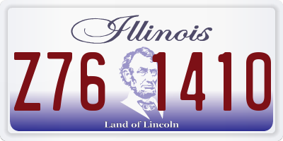 IL license plate Z761410