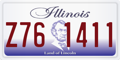 IL license plate Z761411