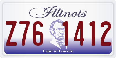 IL license plate Z761412