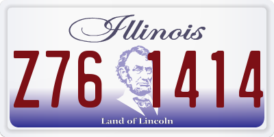 IL license plate Z761414
