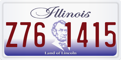 IL license plate Z761415