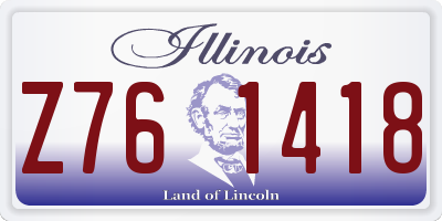 IL license plate Z761418