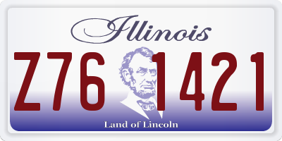 IL license plate Z761421