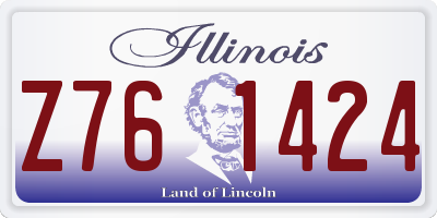 IL license plate Z761424