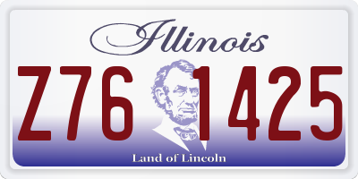 IL license plate Z761425