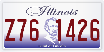 IL license plate Z761426
