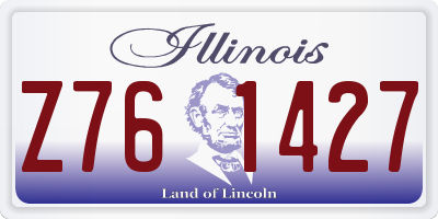 IL license plate Z761427