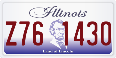 IL license plate Z761430