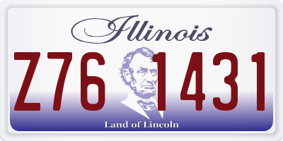 IL license plate Z761431